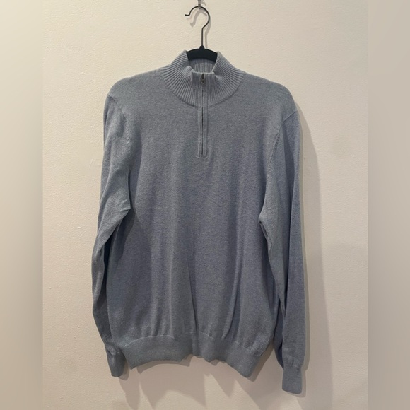 Floreal Powder Blue Quarter Zip (large) - Picture 2 of 4